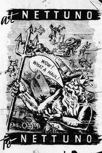 Nettuno. De Duitsers proberen eenzijdig te zijn in hun argument, vergetend dat wat hier waar is ook op hen van toepassing is. 1940 door Unknown